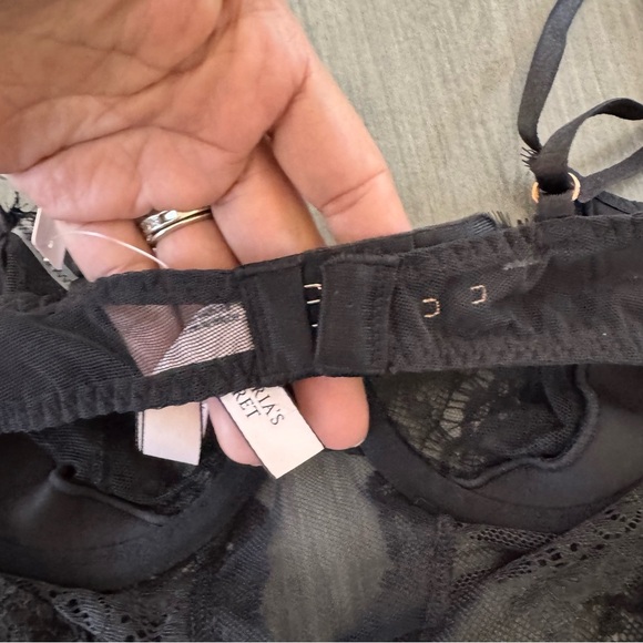 Victoria's Secret black lace wicked unlined balconette TEDDY Bodysuit XS NWT - Picture 7 of 15